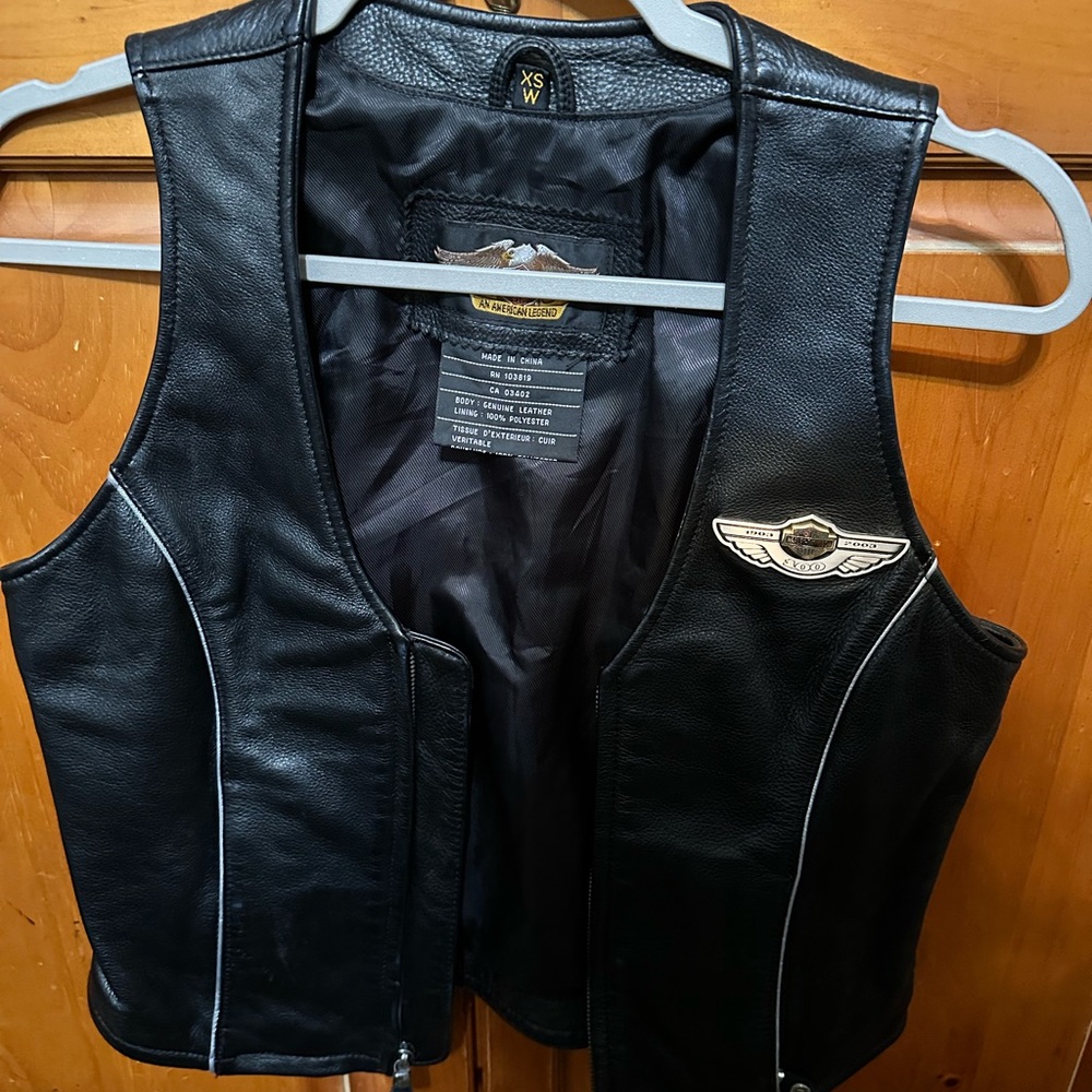 Leather vest